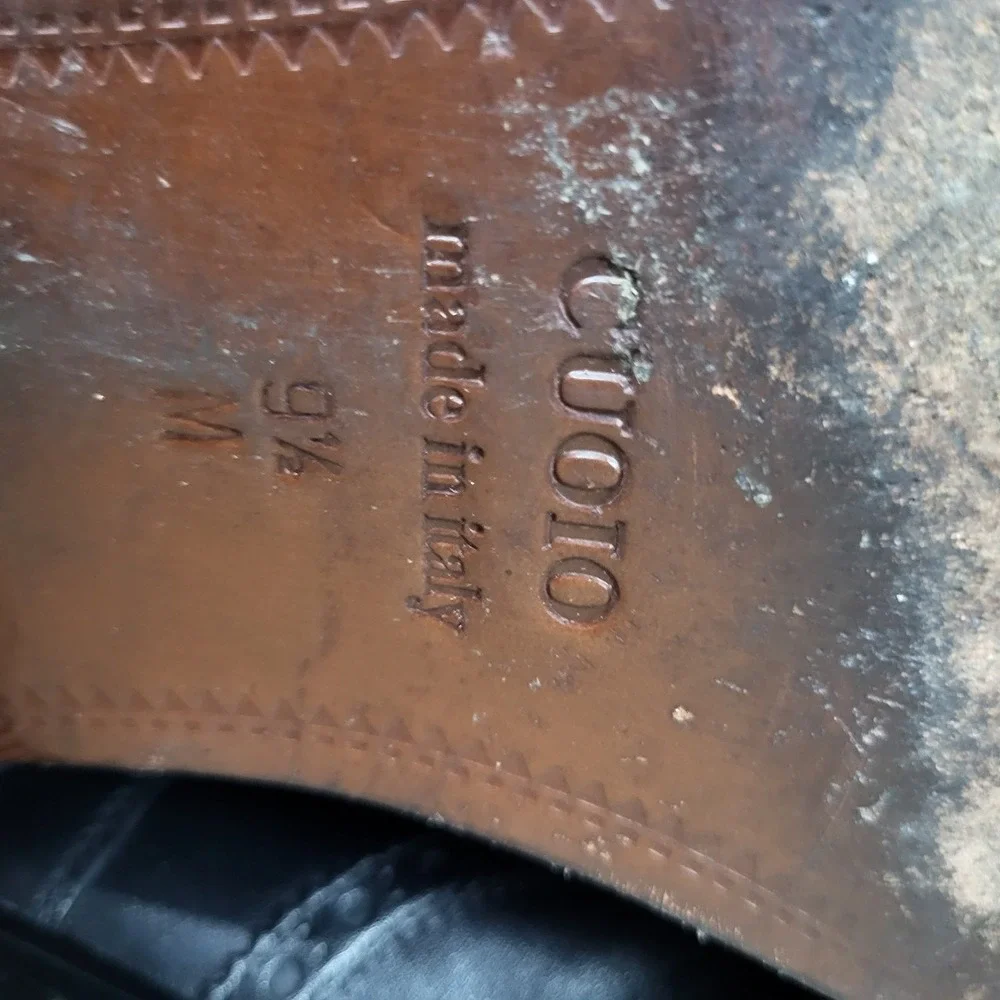 Saks Fifth Avenue (Sz 9.5 M) Monk Strap Wingtip Mens Dress Shoes